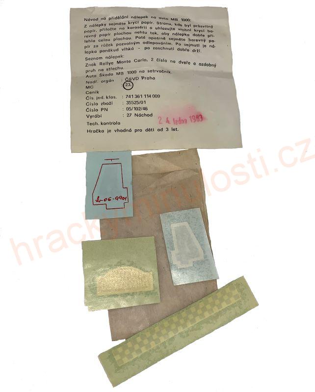 Škoda 1000MB na setrvačník