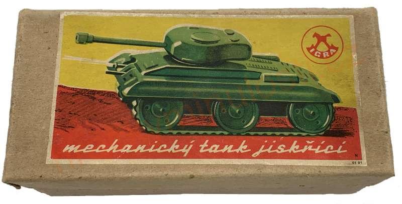 Mechanický tank jiskřící
