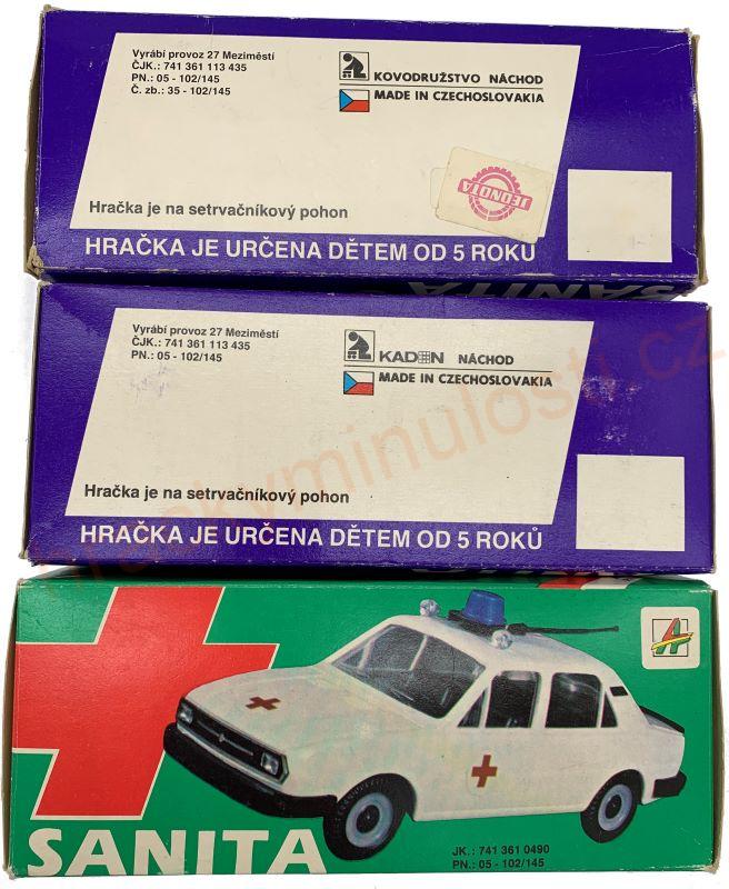 Škoda 120L na setrvačník + s vlekem, VB, PO, Spoje, Sanita